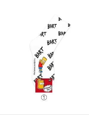 Men and Women Cartoon Simpson Socks Bart Simpson