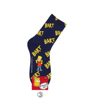 Men and Women Cartoon Simpson Socks Bart Simpson